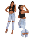 Pantalon Mezclilla 2bj 24195 Mujer Colombiano Levanta Pompa