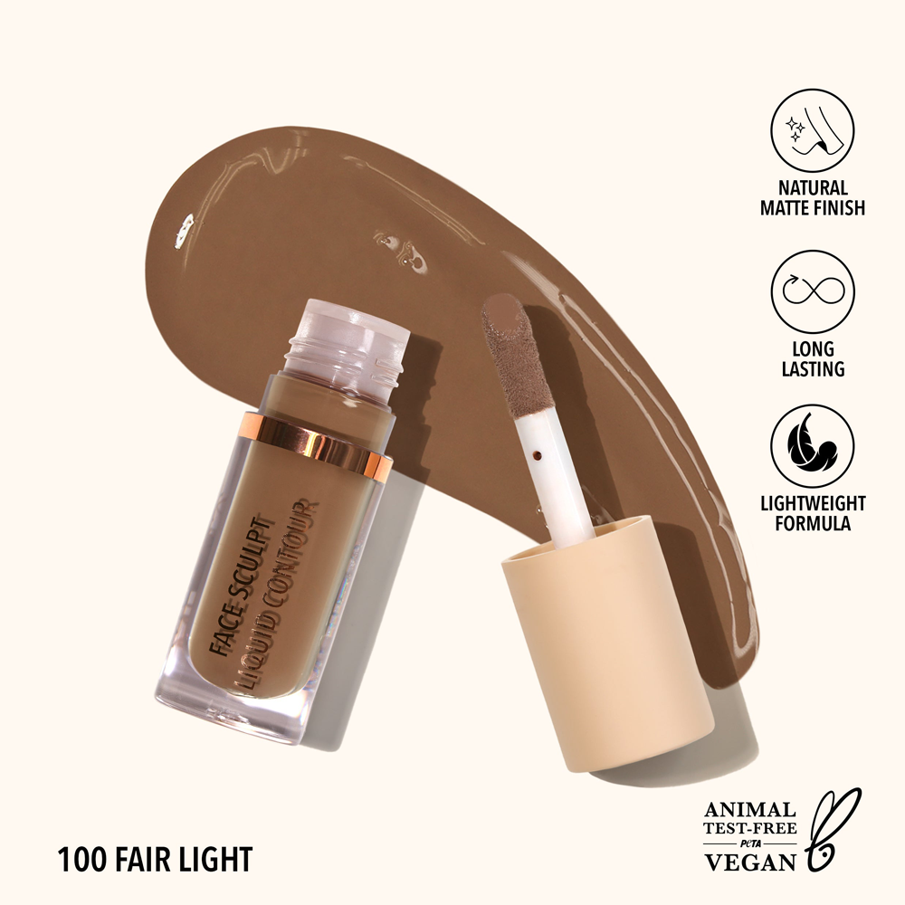 Contorno líquido Face Sculpt (100, luz justa)