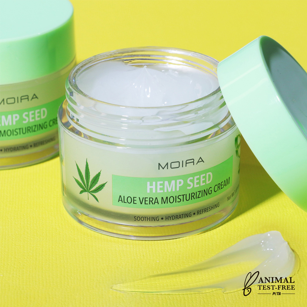 Crema Hidratante De Aloe Vera Con Semillas De Cáñamo