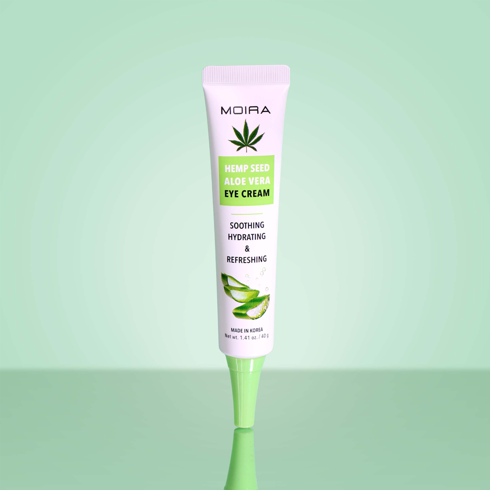 Crema para ojos con aloe vera y semillas de cáñamo