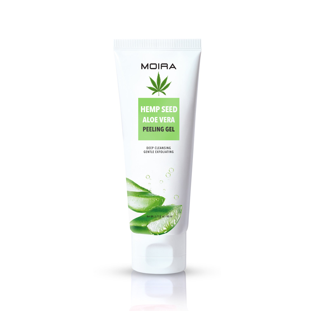 Gel exfoliante de aloe vera y semillas de cáñamo