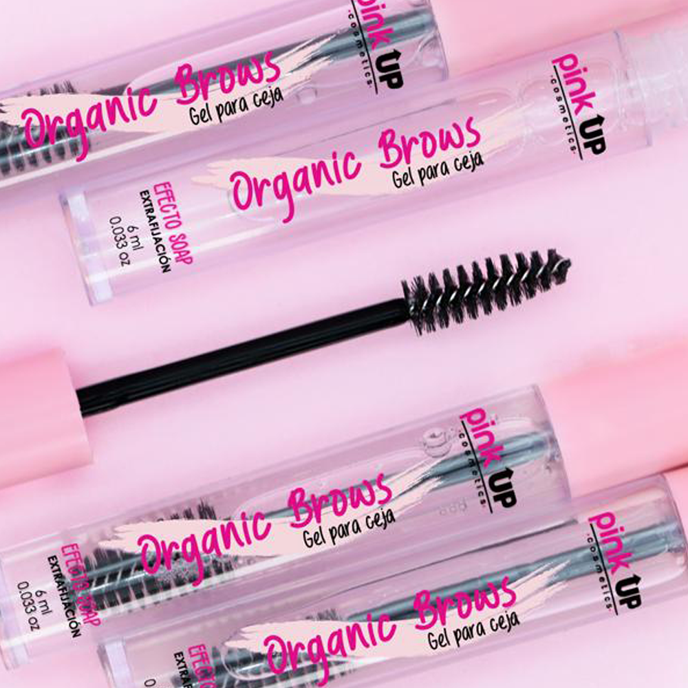 Pink Up organic Brows Gel 01, Gel Para Cejas Transparente