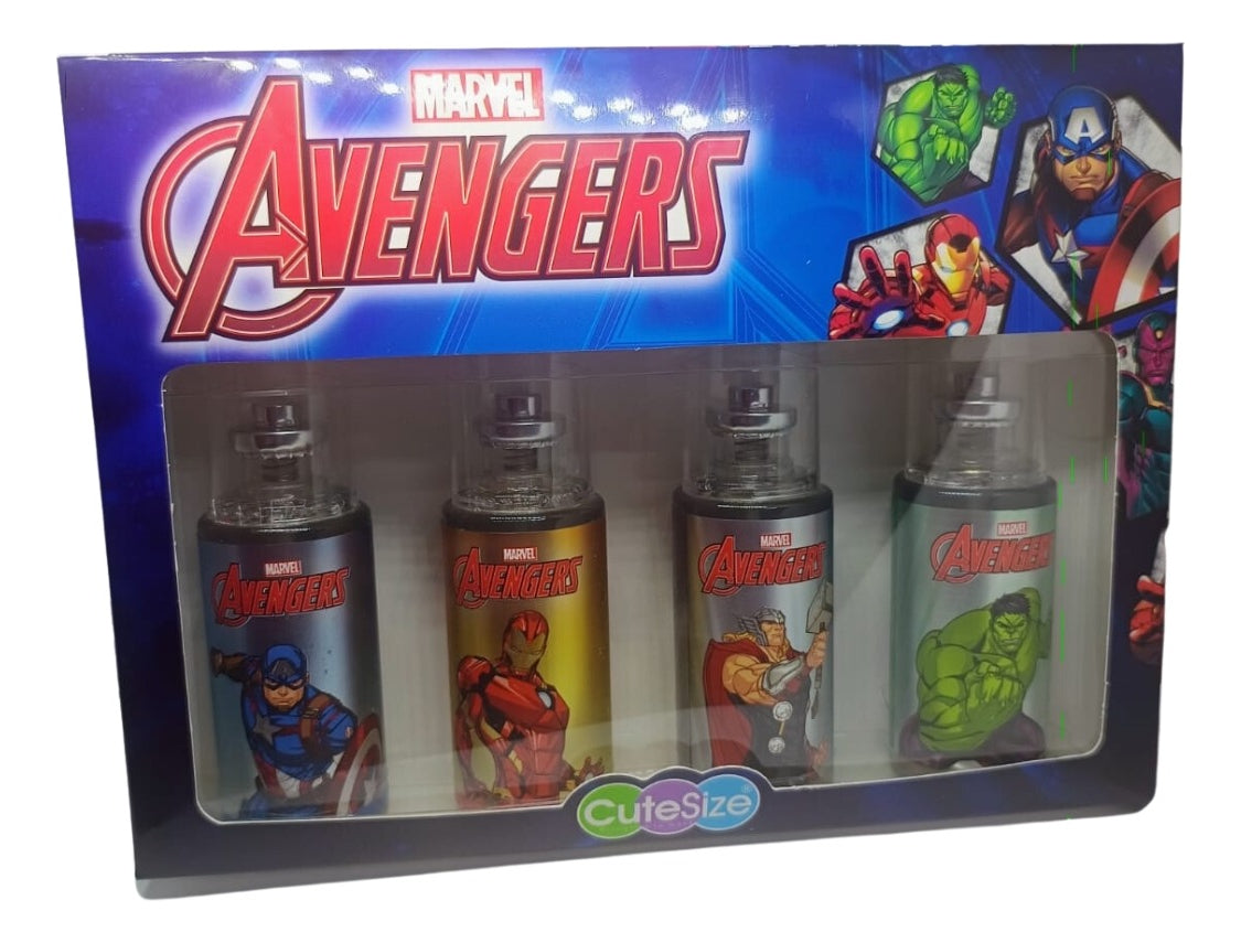 Set De Perfume Avenger Marvel 4pz  70ml Para Niño Gbc