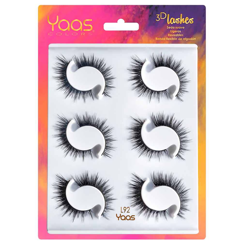 3D LASHES 6 PARES  -- L92