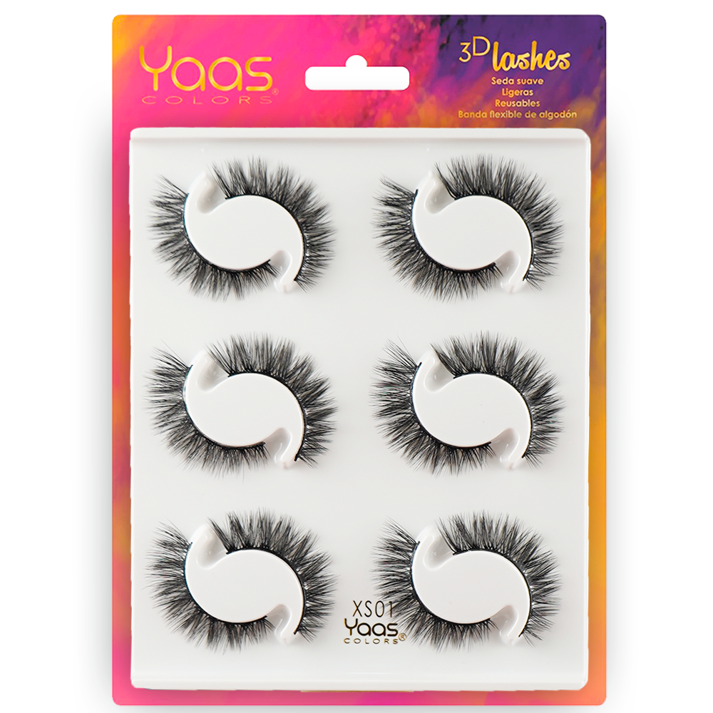 3D LASHES 6 PARES  -- XS01