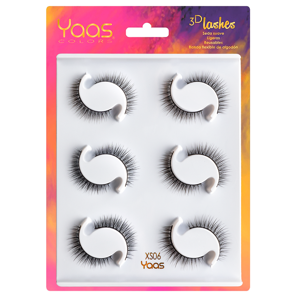 3D LASHES 6 PARES  -- XS06