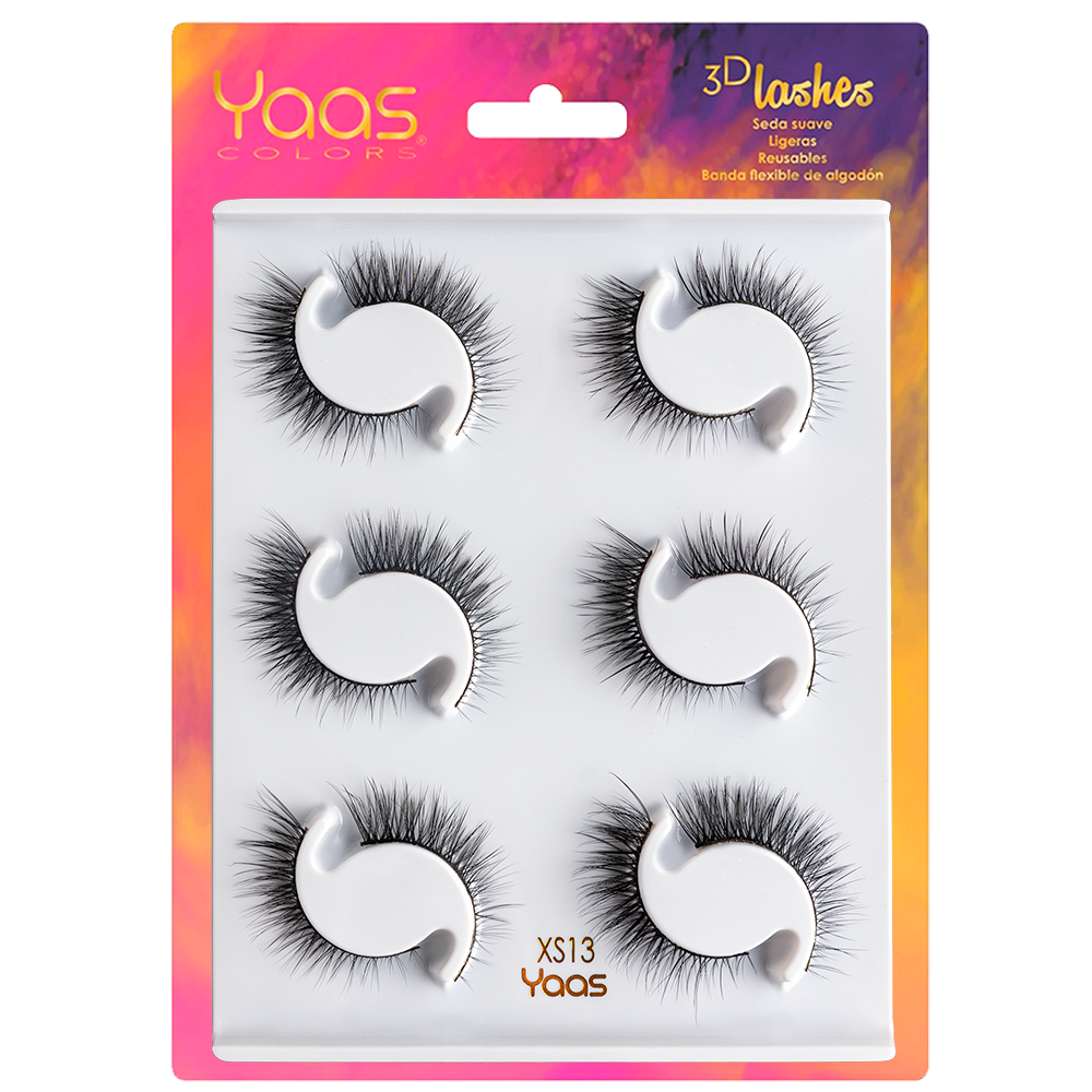 3D LASHES 6 PARES  -- XS13