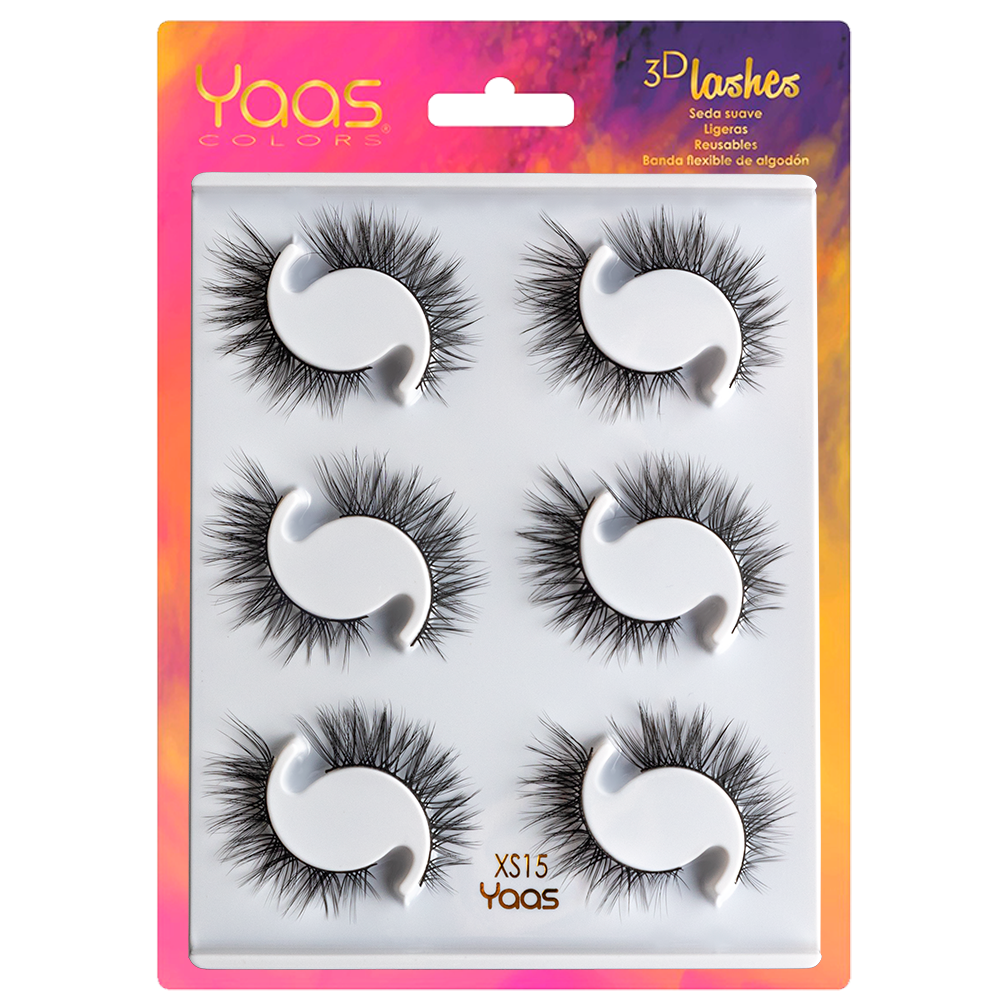 3D LASHES 6 PARES  -- XS15