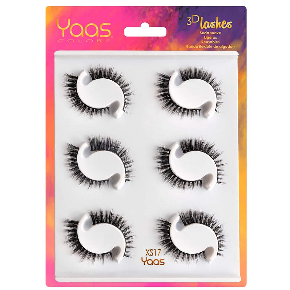 3D LASHES 6 PARES  -- XS17